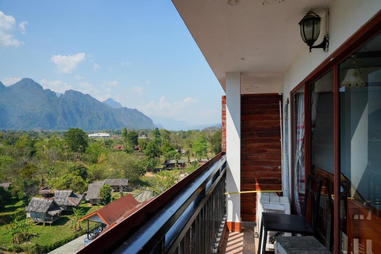 Bountang Riverside Hotel Vang Vieng Dış mekan fotoğraf