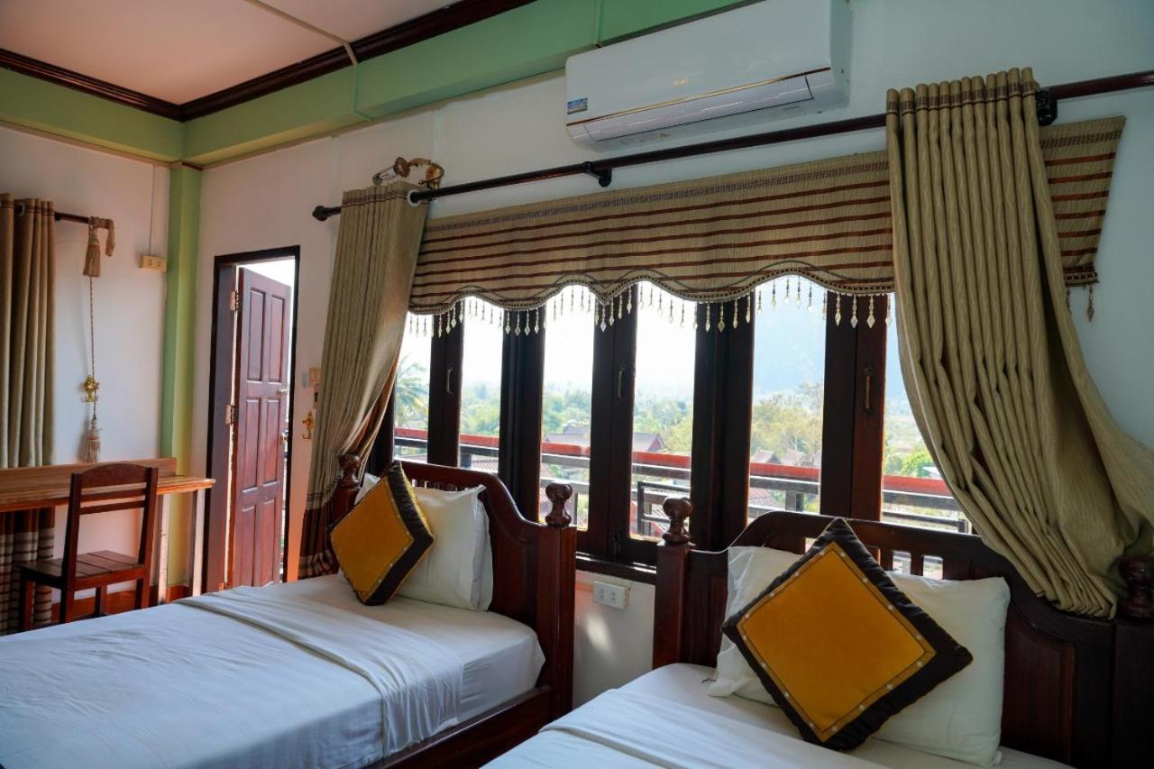 Bountang Riverside Hotel Vang Vieng Dış mekan fotoğraf